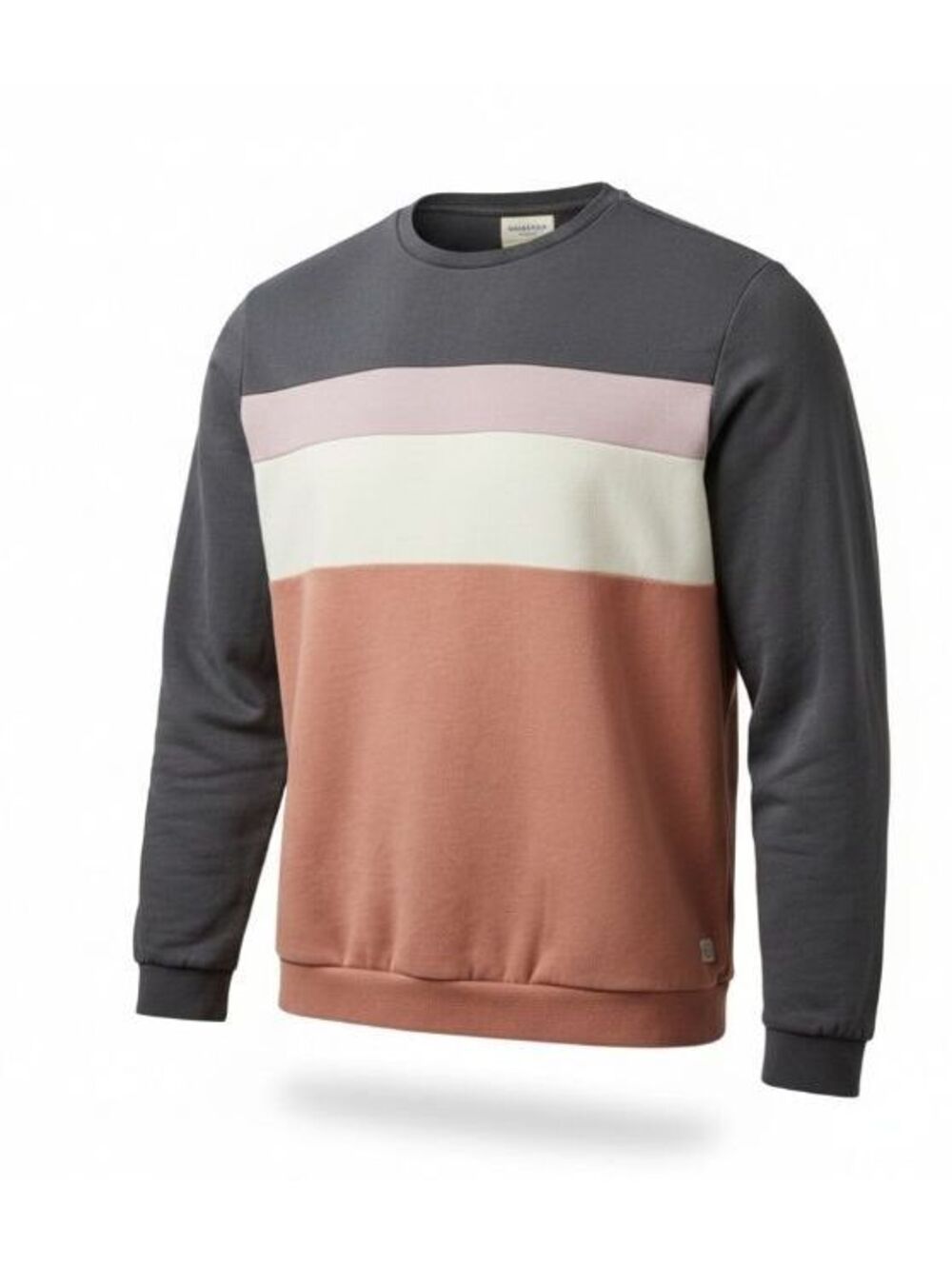 Marine Layer Re-Spun Sweatshirt Mens XL Organic Cotton Blend Stripe Color Block